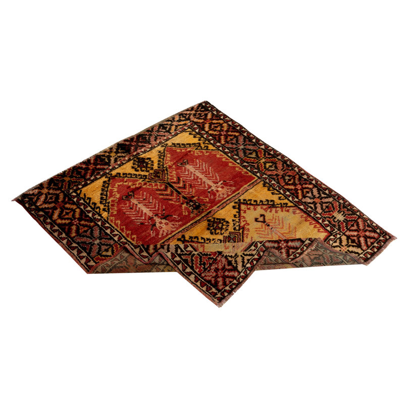 Tapis 100% laine noué à la main Vintage Anatolian
