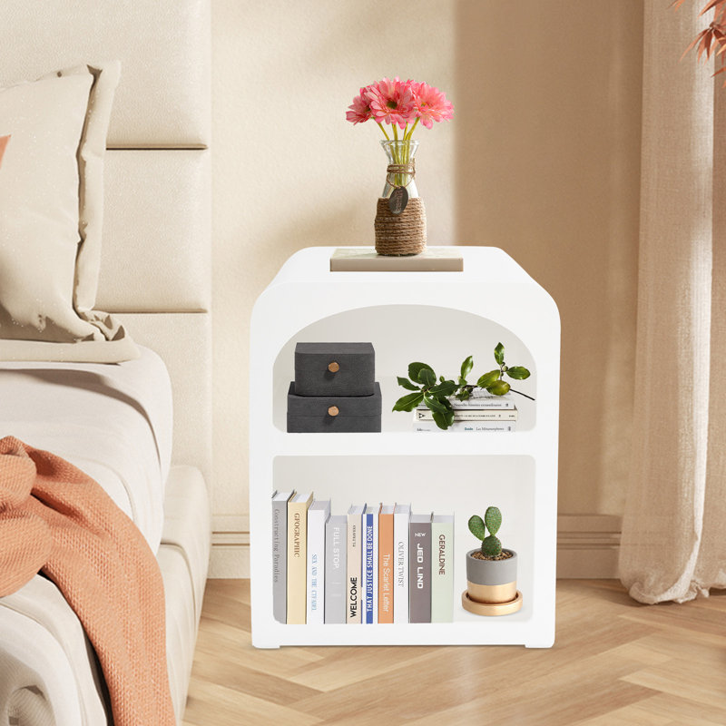 Armoire de rangement pour la chambre à coucher à 2 niveaux, Blanc