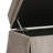 Upholstered Skirted Swivel Accent Arm Chair With Storage Ottoman-1258717960