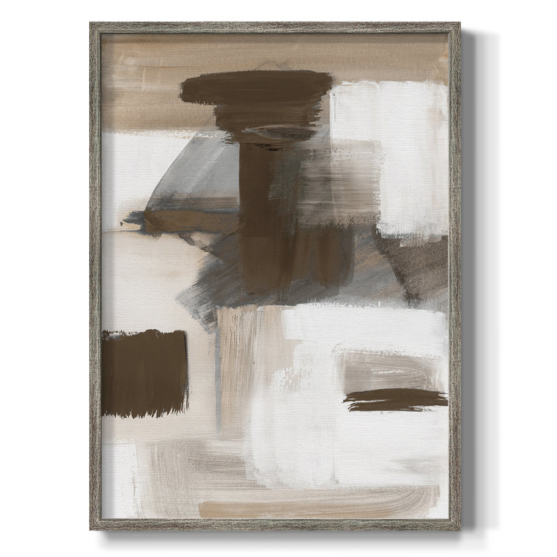 Navigating Neutrals Framed Print - Solid Wood, 11" H x 9" W