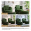 Fauteuil rembourré pivotant avec repose-pieds (ensemble de 2)-116445859