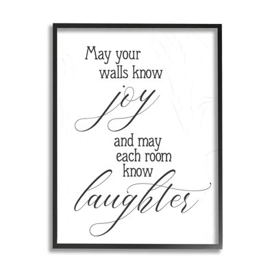 " May Your Walls Know Joy Uplifting Phrase " by Lil' Rue