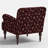 Bristol Armchair In Ditsy Dahlia Burgundy-352227007-352226994