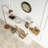 Industrial Console Table Entryway Hallway Table-813920275