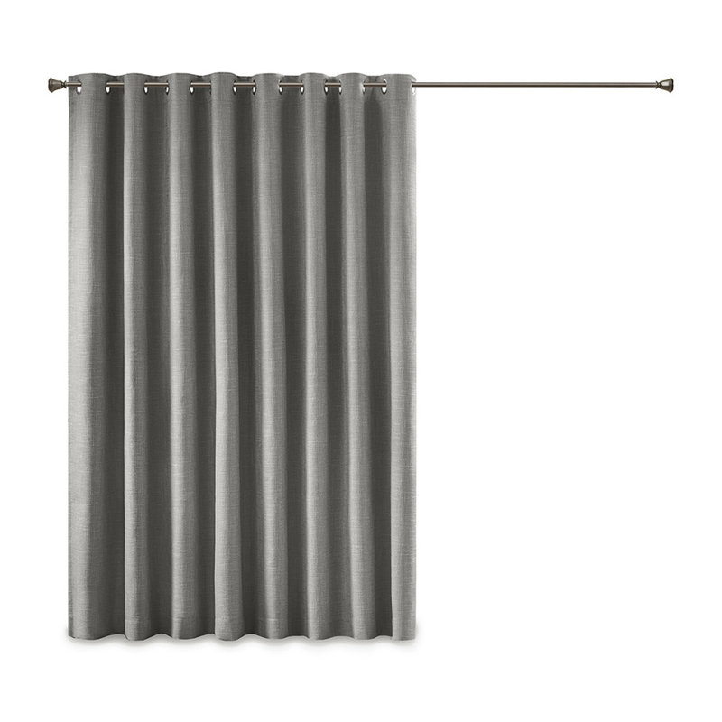Neighsome Single Curtain Panel, Gray