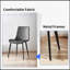 Chaises de salle à manger, siège rembourré en similicuir 4 pièces et pieds robustes en métal-690357838