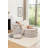 Upholstered Round Accent Barrel Chair with Ottoman-802254993
