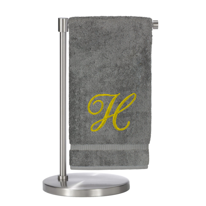 Super Plush Bath Towel, Gray/Gold, H