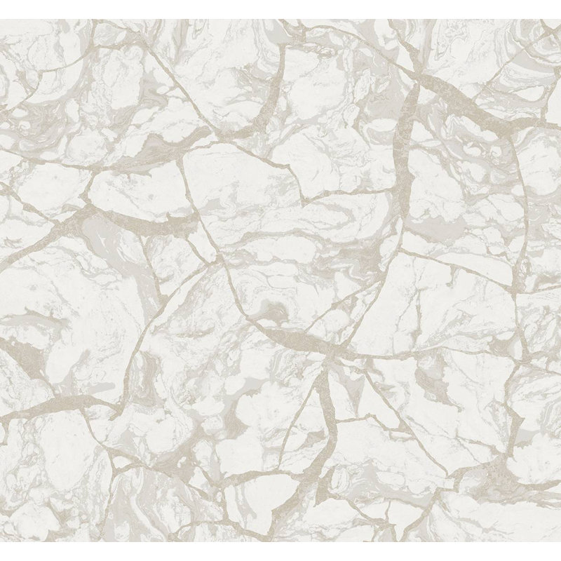 Papier peint en marbre Guenzi, Neige métallique
