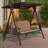 3-seat Porch Swing With Stand With Adjustable Pvc Canopy And Cushions And Pillow Included-1939726507