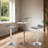 Swivel Upholstered Adjustable Height Counter Stool with Metal Frame-236506820