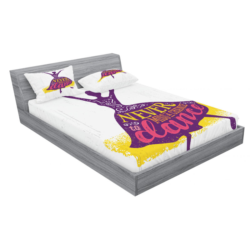 Microfiber Sheet Set, Queen Sheet Set with Fitted Sheet