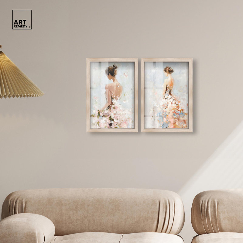 Dreamscape Glam Art , Crème, crème, H 16 po x l 11 po
