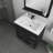 Roylene 29.5 " W Freestanding Standard Free Standing Single Double Single Vanity Bathroom Vanity With Solid Surface Top-21383983