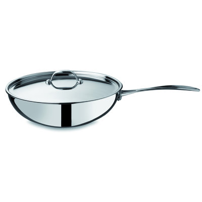 Mepra Non-Stick Stainless Steel Saute Pan with Lid