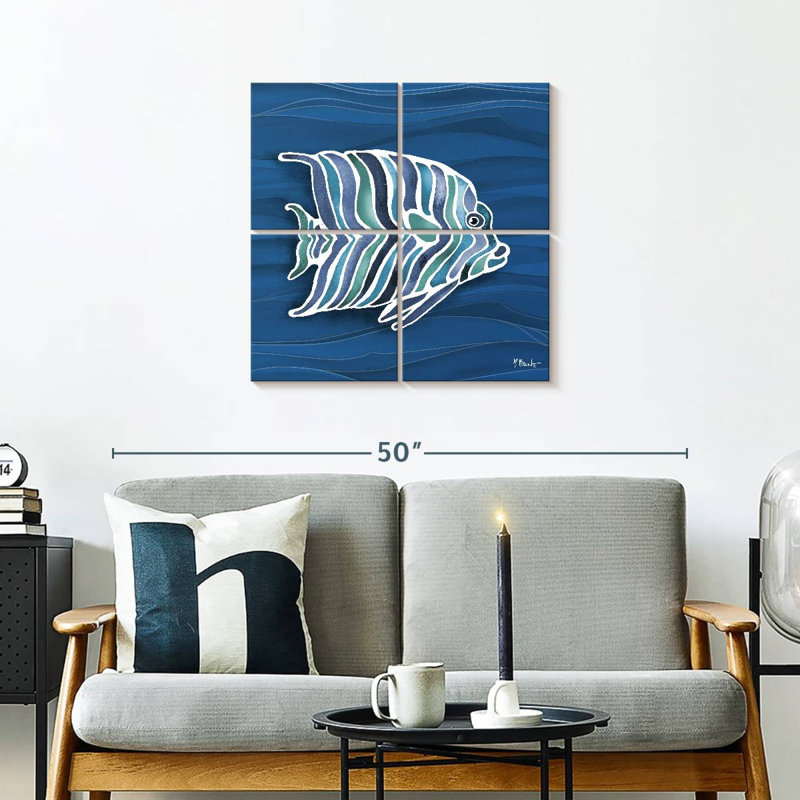 Brampt Tahiti Blues I, H 26 po x l 26 po