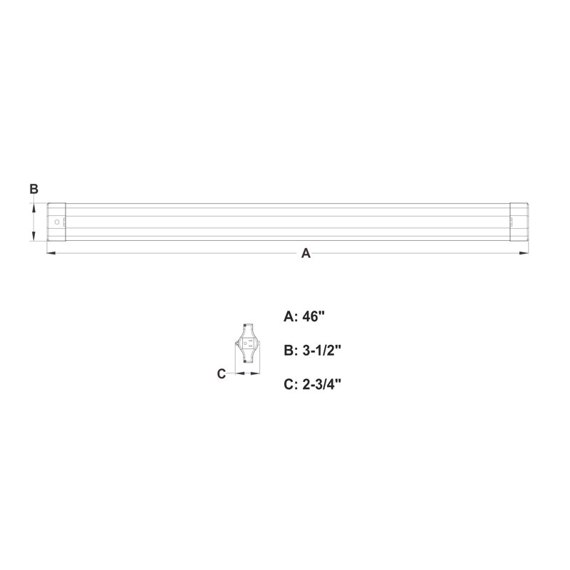 Dimmable Rectangle Shop Light