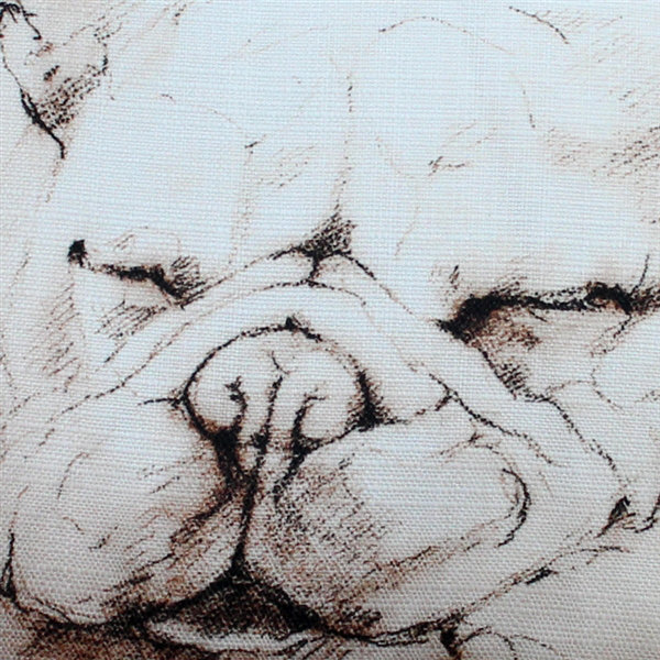 Coussin décoratif intérieur/extérieur français bouledogue Cerita