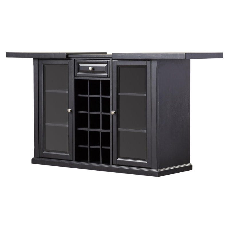 Bar avec rangement pour le vin Hedon, Noir