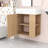 Maurice Modern Floating Bathroom Vanity with Ceramic Sink, Wave-Patterned Door and Storage Shelves-1959752465