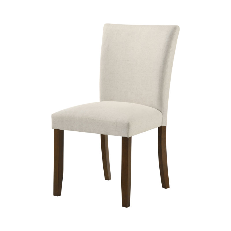 19.9" W Transitional Dining Side Chair, Beige