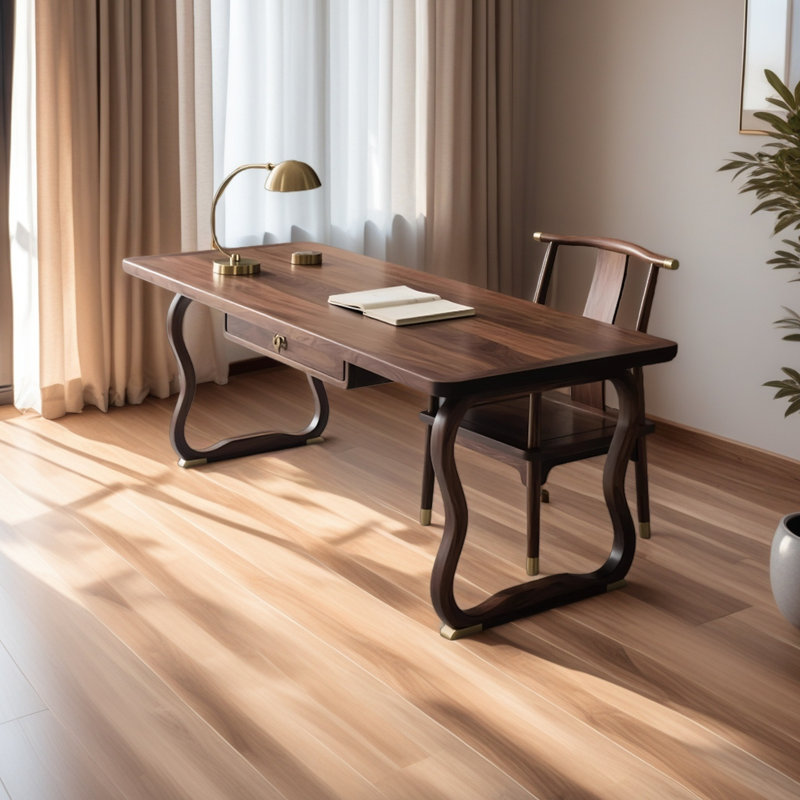 Solid wood black walnut desk