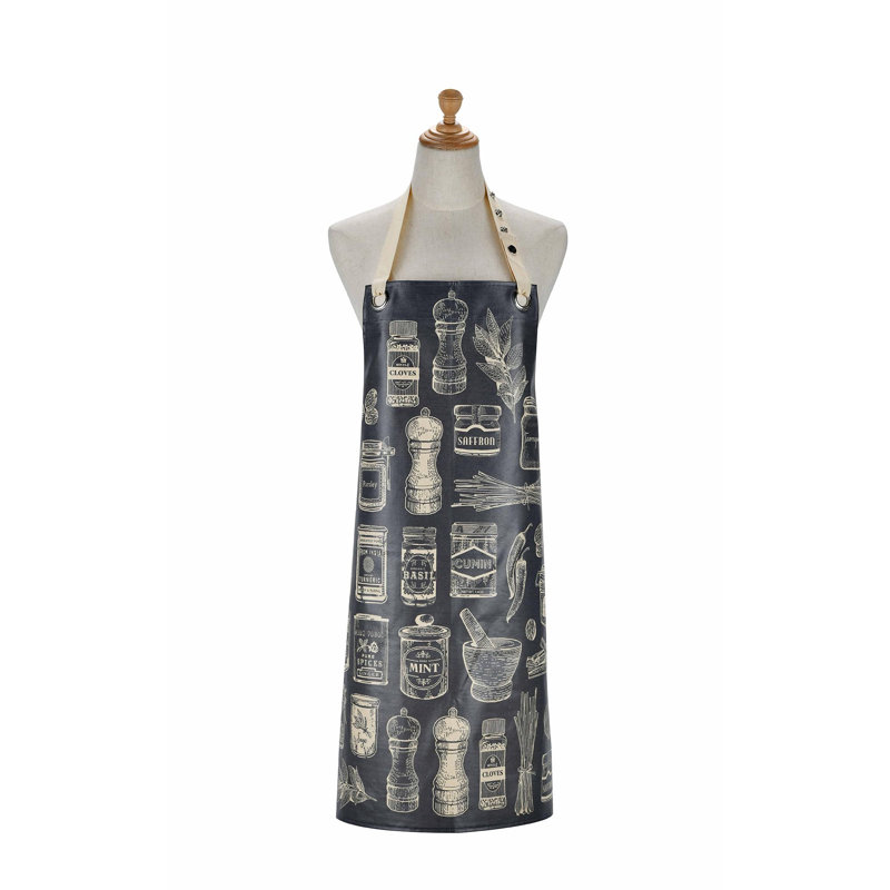 Herbs & Spices No Pattern Cotton Bib Apron