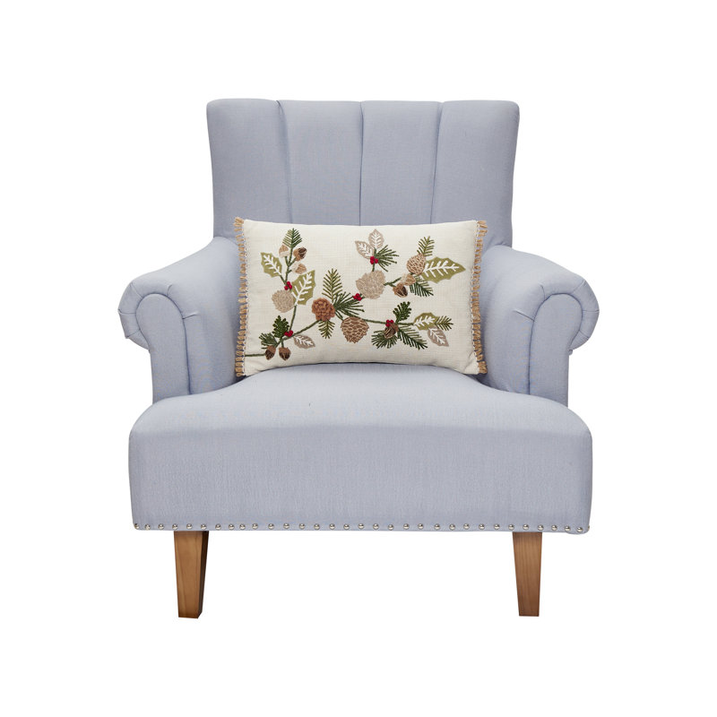 Coussin brodé Branches d'automne