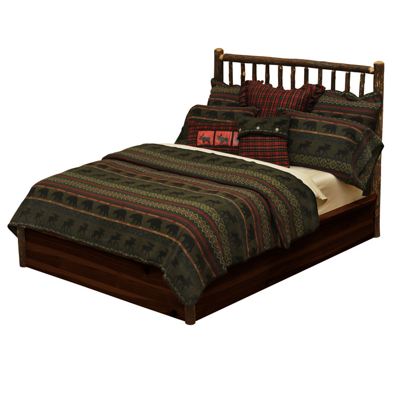 Lit plateforme Fireside Lodge Hickory, Très grand lit, Espresso