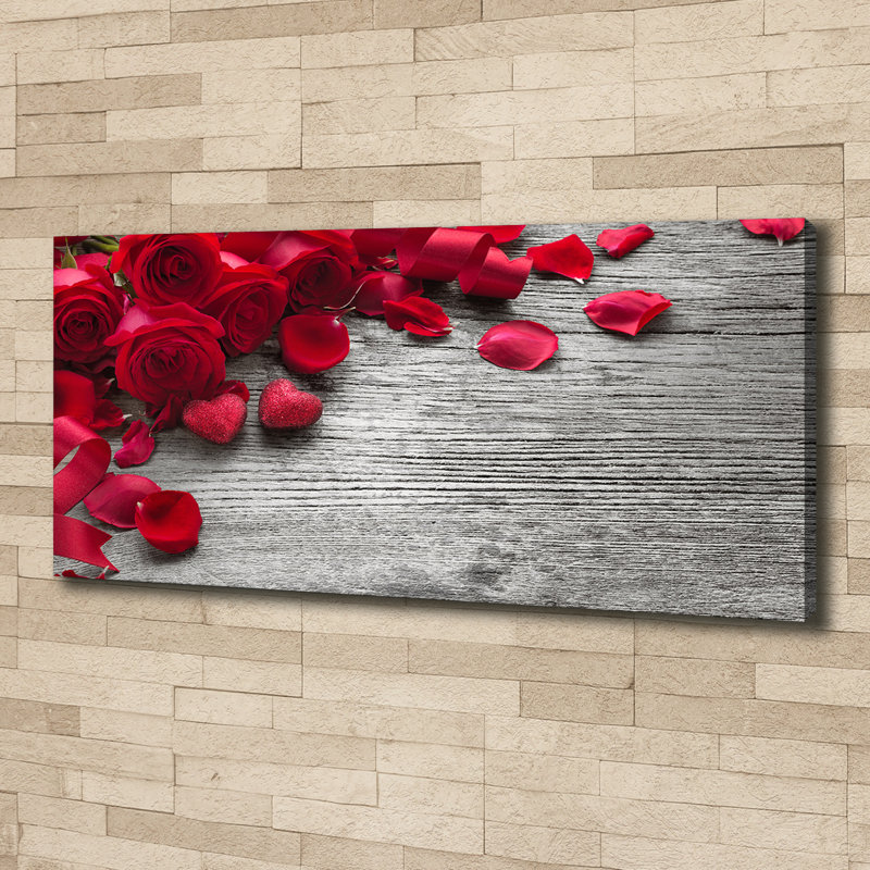 Red Roses - Wrapped Canvas Print