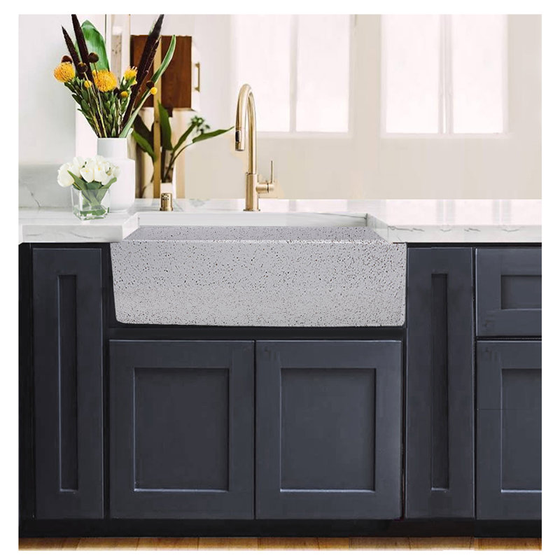 Vineyard 29.75'' L Single Basin Kitchen Sink, Pietra Sarda