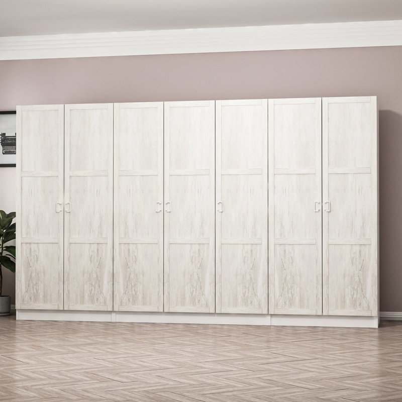 Rasharn 100% MELAMINE COATED PARTICLE BOARD Wardrobe