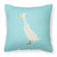 Coussin extérieur carré à damier de canard-23813587-48711033