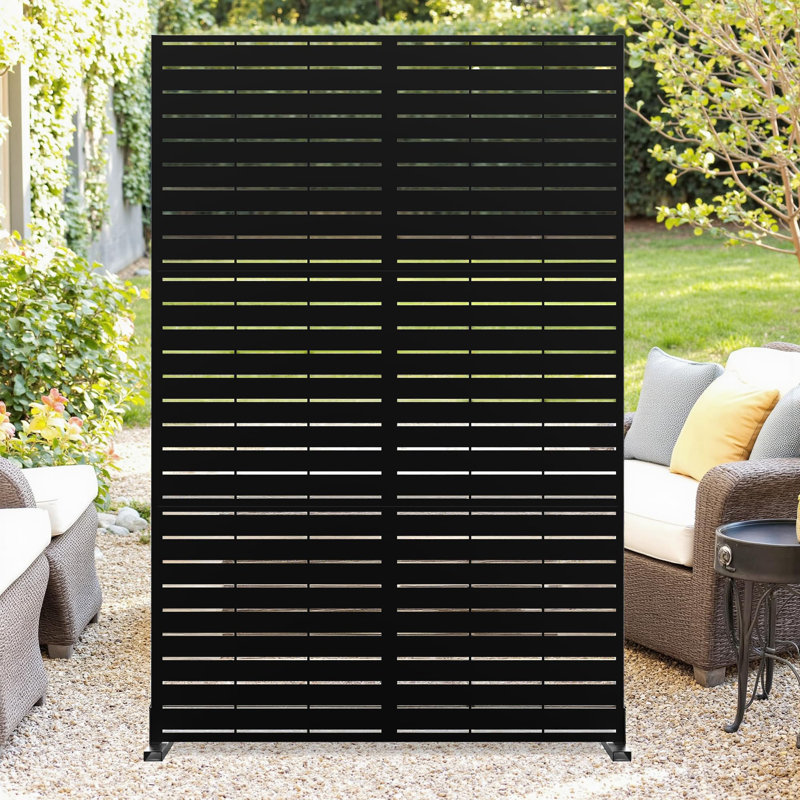 Panneaux muraux et cloisons de patio 72 po, Noir