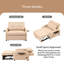 Fauteuil futon simple avec rangement et dossier capitonné de 41,5 po de large Carianna-88115653