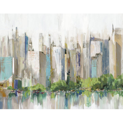 City Lake Relections sur toile