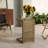 C-Shape End Table  Brown