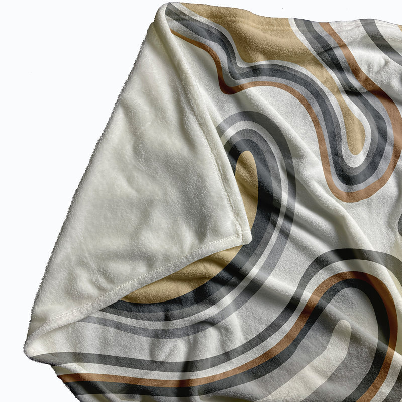 Brathwaite Plain Weave / Muslin Throw Blanket, Taupe
