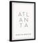 Ville d'Atlanta - Reproduction d'art textuel sur papier encadré-1490997125