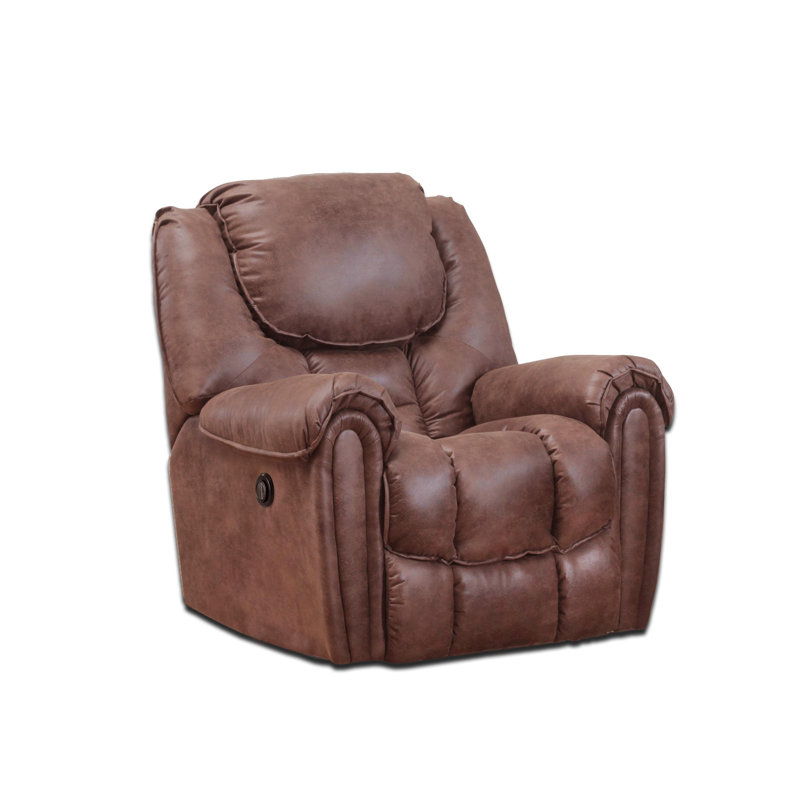 Ronetta Upholstered Recliner, Brown