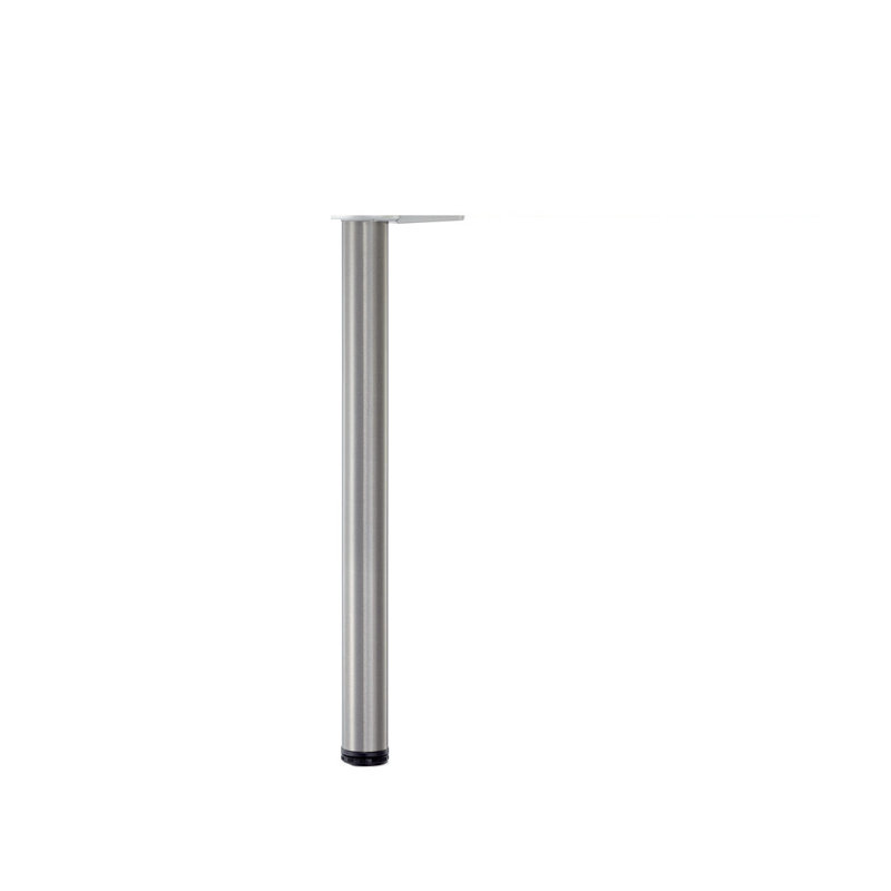 Adjustable Bar Table Leg, Brushed Nickel