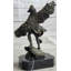 Statue amérindienne danseuse de chaman en bronze