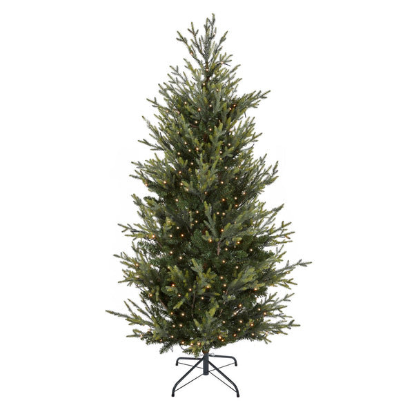 2.36' H Lighted Artificial Spruce Christmas Tree
