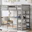 Lit mezzanine avec tablettes de rangement-51051065-51051064