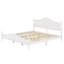 Cadre de lit de style rétro Timeless, lit plateforme en bois avec tête de lit décorative-129447404
