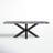 Joyce Acacia Solid Wood Top Metal Base Dining Table-2109083777