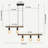Dimmable 5- Kitchen Pendant - Bronze Finish, Rust-, E26 Base Dining Area Iron,