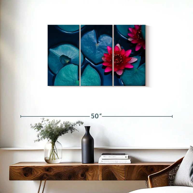 Fleurs de lotus Harnek, H 20 po x l 33 po
