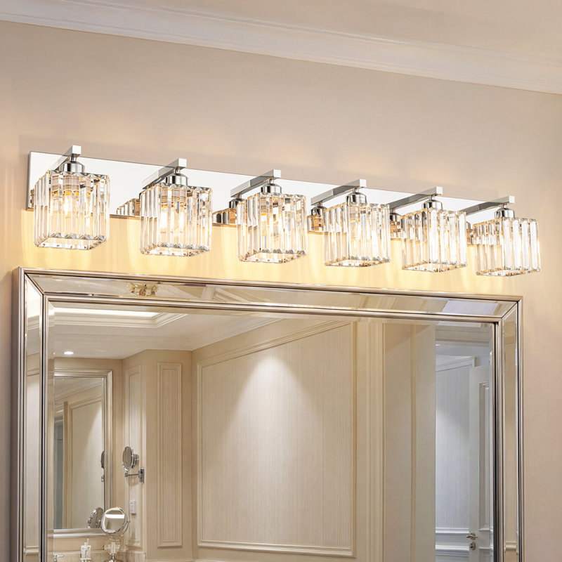 Lanceton Dimmable Vanity Light, Chrome, 6 Lights