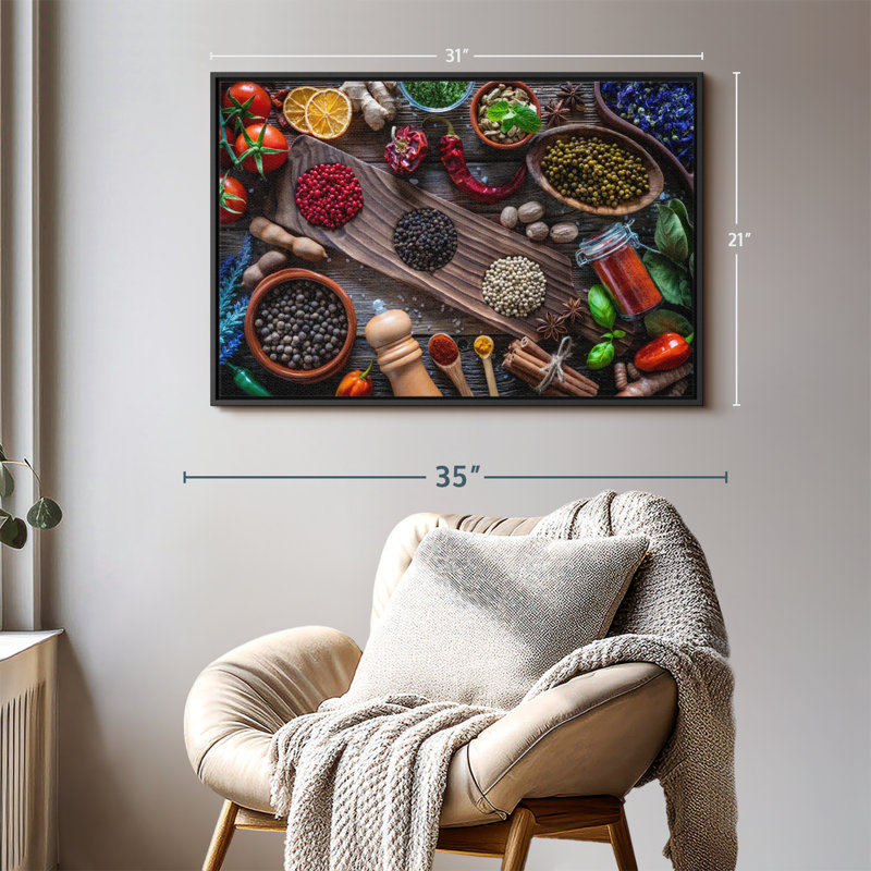 «Spice For Taste Canvas Print», H 21 po x l 31 po